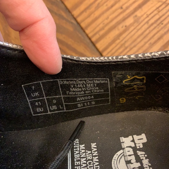 Dr Martens Silver Snake Oxfords - Picture 3 of 3